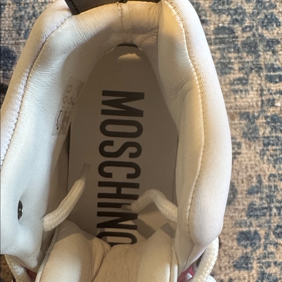 Amazing deal! Brand new- Moschino White, Red, and Yellow Sneakers- never worn - Picture 6 of 10